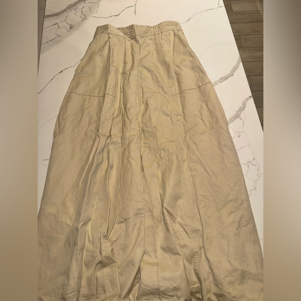 Khaki Midi Skirt